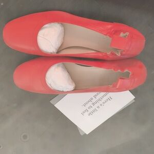 Everlane Day Heel - Bright Red, Size 7.5 - New Without Box - Made in Italy